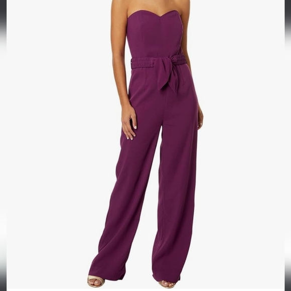 Lilly Pulitzer Rosalie Strapless Purple Jumpsuit